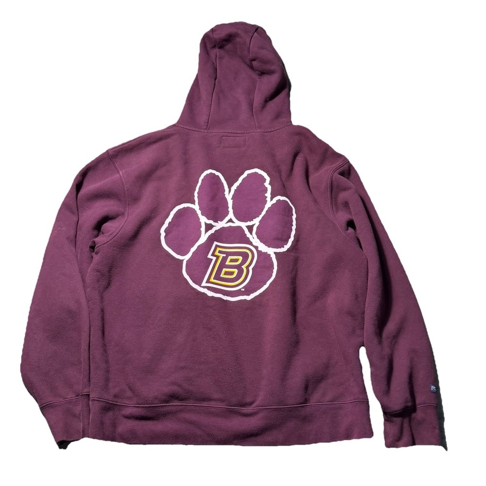 Vintage Bloomsburg University Hoodie Jansport Large Maroon Sweatshirt - Picture 7 of 9